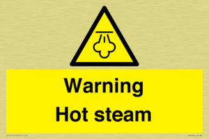 Warning Hot steam